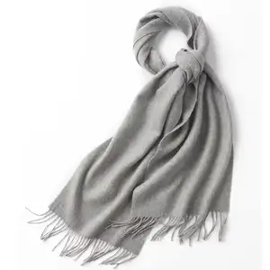 Classic 100% Cashmere Women Scarf Solid Color Winter Scarf Pashmina Cashmere Shawl