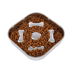 Nuevo Estilo de Comedero Lento para Mascotas de Acero Inoxidable, Tazón de Comida para Perros con Diseño de Rompecabezas, Antiaburrimiento, Antiinflamación, Tazón de Comida Saludable para Perros - Product Image 3