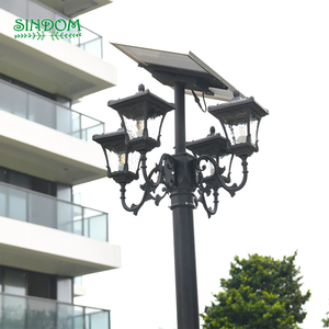 Farola <span class=keywords><strong>Solar</strong></span> LED de Estilo Europeo, Impermeable IP54, para Exteriores, Poste Alto, para Jardín, Zona Residencial, Paisajismo - Product Image 4