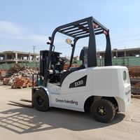 Chariot élévateur électrique au lithium JICHUAN, pneus pleins AWD, spécifications des fourches 1350x160x100mm, déplaceur latéral électrique