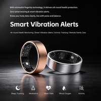 Anneau intelligent de suivi de la santé avec boîtier en céramique R3, vibration, 5ATM IP67, suivi du sommeil et de la forme physique, logo personnalisé, fabricant OEM