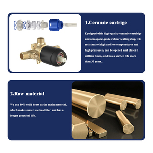 Grifo <span class=keywords><strong>de</strong></span> Bañera Moderno <span class=keywords><strong>de</strong></span> Latón para Uso en Hoteles, Acabado Cromado, Mezclador <span class=keywords><strong>de</strong></span> Agua Fría y Caliente - Product Image 3