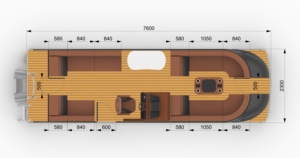 Yacht électrique <span class=keywords><strong>de</strong></span> luxe avec moteur hors-bord, <span class=keywords><strong>bateau</strong></span> ponton en aluminium avec moteur et remorque, <span class=keywords><strong>bateau</strong></span> <span class=keywords><strong>de</strong></span> fête en <span class=keywords><strong>fibre</strong></span> <span class=keywords><strong>de</strong></span> <span class=keywords><strong>verre</strong></span> - Product Image 6