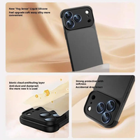 Coque sans cadre avec protection d'objectif pour iPhone 17 Air 16 Pro Max 15 Plus 14 13 12 11 – Accessoires de protection antichoc pour téléphone