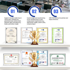 Chemin de câbles perforé à haute capacité de charge pour complexes commerciaux et centres commerciaux, gestion des courants forts et faibles, vente directe usine - Product Image 5