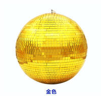 Boule disco miroir de 30 cm, grande sphère réfléchissante, décoration de fête en boîte de nuit, mariage, esthétique rétro, lumière de scène DMX, 150 tr/min