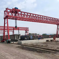 Pont roulant électrique à double poutre de type treillis, télécommandé, avec boîte de vitesses à roulements, hauteur de levage 30 m, portée 6-40 m, pour la fabrication de poutres
