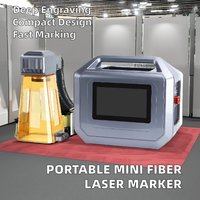 Machine de gravure portative d'impression de marquage laser de 20w 30w 50w pour des pierres en verre en plastique en métal
