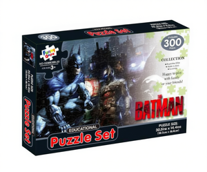 Divertente set di puzzle Batman da 300 pezzi 30,5x14,4 cm Giocattolo educativo per bambini dai 3 anni in su - Product Image 1