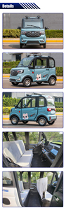 รถยนต์ไฟฟ้าขนาดกะทัดรัด ความเร็วต่ำ ห้องโดยสารปิดมิดชิด 4 ล้อ 4 ที่นั่ง ความเร็วสูงสุด 40 กม./ชม. แบตเตอรี่ตะกั่วกรด 60V ระยะทางวิ่ง 50-60 กม. มอเตอร์ AC สำหรับผู้ใหญ่เดินทาง - Product Image 6