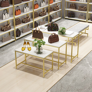 Cửa Hàng Giày Đặc Biệt Tầng-Đứng Sắt Lưu Trữ Giá Hiển thị Giày Và Túi Xách Kệ Cho Quần Áo Túi Bán Rackshop Thiết Kế - Product Image 5