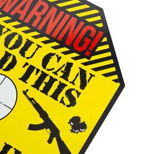 <span class=keywords><strong>Panneau</strong></span> d'avertissement <span class=keywords><strong>Danger</strong></span> Ahead avec marqueur de cour en H, pour utilisation dans les domaines récréatifs - Product Image 6