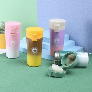 Venta al por mayor de fábrica: Tazas de café de 380 ml, termos de viaje de acero inoxidable, vasos térmicos, botellas de agua con degradado de color. - Product Image 2