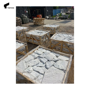 Pannelli in Quarzite <span class=keywords><strong>Naturale</strong></span> Bianco Puro Tostone, Design Tradizionale per Rivestimento Esterno, Pietra Grezza Antiacida - Product Image 2