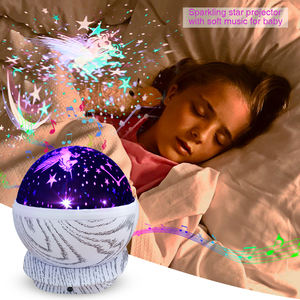 Newish LED çocuk odası dekorasyon için projeksiyon ışığı noel hediyesi 360 derece rotasyon gece lambası - Product Image 4