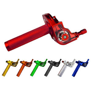 Guidon de <span class=keywords><strong>moto</strong></span> tout-terrain modifié, grand guidon à huile torsadé, 22 mm, universel, visuel, avec huileur - Product Image 1