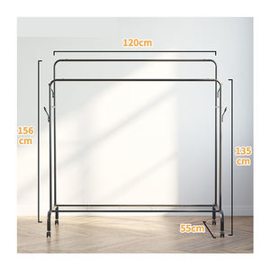 Scaffali per rack per abbigliamento rotanti stand up porta abiti bipolare <span class=keywords><strong>in</strong></span> <span class=keywords><strong>ferro</strong></span> <span class=keywords><strong>battuto</strong></span> - Product Image 1