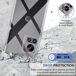 Funda Protectora para Teléfono Móvil Motorola Edge 30 Ultra 5G <span class=keywords><strong>Moto</strong></span> <span class=keywords><strong>X30</strong></span> <span class=keywords><strong>Pro</strong></span> 5G, Fabricada a Medida en TPU Transparente, Protección Contra Caídas - Product Image 6