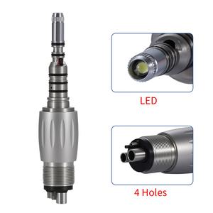 Accoppiatore Dentale a 4 Fori <span class=keywords><strong>LED</strong></span> per Manipolo ad Alta Velocità K-AV-O Multiflex Lux Fibra Ottica Compatibile con Strumenti Odontoiatrici - Product Image 4