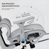 Chaises de bureau ergonomiques avec sièges et accoudoirs réglables