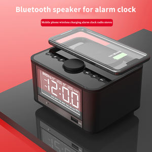 Smart Speaker with <strong>Alexa</strong> 10W Wireless Charging Speaker with RGB LED Card <strong>Radio</strong> &amp; Alarm Clock Hotel &amp; Home Use Airplay Feature - Product Image 2