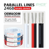 Câble en cuivre étamé isolé en PVC rond EHGS 2468, 28-16AWG, 300V, pour applications électriques domestiques et industrielles