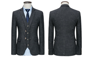 <span class=keywords><strong>2020</strong></span> été marine Plaid affaires <span class=keywords><strong>costume</strong></span> décontracté hommes trois pièces simple boutonnage fermeture éclair mouche marié meilleur <span class=keywords><strong>homme</strong></span> <span class=keywords><strong>mariage</strong></span> Banquet <span class=keywords><strong>costume</strong></span> - Product Image 4