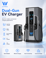Wattzing-360kW Nuevo Cargador Rápido de CC de Alta Potencia con Certificación CE TUV, 380V Trifásico, Conector GB/T CCS2, IP54, Montaje en Suelo, Cable