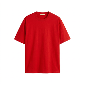 เสื้อยืดโอเวอร์ไซส์ทรงหลวม 100% ผ้าฝ้าย สำหรับผู้ชาย สไตล์สตรีทแวร์  รับสกรีนโลโก้ - Product Image 4