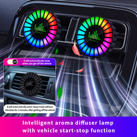 Diffuseur d'air pour voiture M8, parfum pour sortie d'air, aromathérapie, parfum d'intérieur, lampe à rythme musical RGB