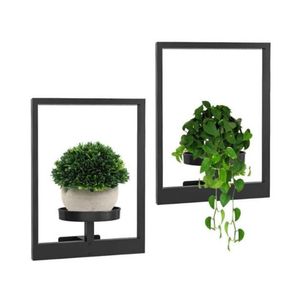 Cadre mural en métal Porte-photos <span class=keywords><strong>pour</strong></span> plantes Décoration extérieure <span class=keywords><strong>de</strong></span> la maison <span class=keywords><strong>Jardinière</strong></span> murale Étagères décoratives <span class=keywords><strong>pour</strong></span> fenêtres <span class=keywords><strong>Support</strong></span> <span class=keywords><strong>pour</strong></span> plantes en métal suspendu - Product Image 1