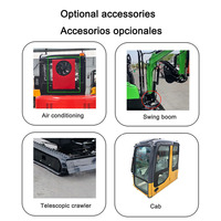 Mini-excavatrice compacte CE EPA Euro5 3,5 tonnes, équipement de terrassement rural