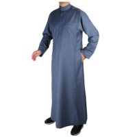 Drop Shipping Premium Daffah Thoub Qamis Caftan Jubbah Abaya Jalabya Ethnique Robe Arabe Thobe Ramadan Eid Usure Islamique Vêtements