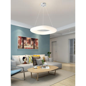 โคมไฟแขวนสไตล์นอร์ดิกที่ทันสมัยเรียบง่ายสีขาว/ทองปรับความสูงได้ LED ถนอมสายตาโฮมออฟฟิศห้องรับประทานอาหารไฟห้องนอน - Product Image 2