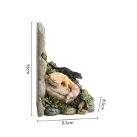 Vente en gros de serre-livres personnalisés en résine, sculptures de lézards et de geckos, supports de bureau, ornements décoratifs, idée cadeau