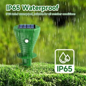 Repelente de Topos Solar Impermeable IP65, Repelente Ultrasónico de Topos, Removedor de Topos, Disuasivo de Serpientes para Jardín, Césped - Product Image 4