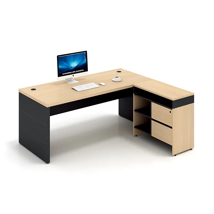 Modern popüler lüks yazı masası yönetici ofis mobilyaları masa