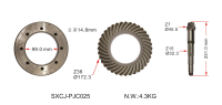 Pignon de différentiel OE 815171432 pour Volkswagen VW, engrenage conique spiralé à 10 cannelures