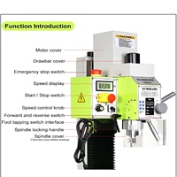 Machine de perçage et de fraisage compacte, robuste et efficace, avec moteur sans balais Vm25L 1100W, facile à utiliser