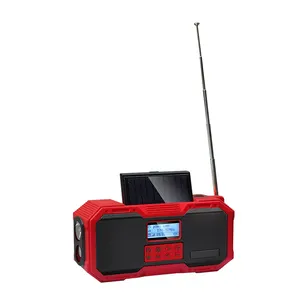 Internat ionales Radio Drahtlose Lautsprecher 2 Din Retro Heim-und Außen radio mit manueller Strom versorgung/Solar/USB-Ladung