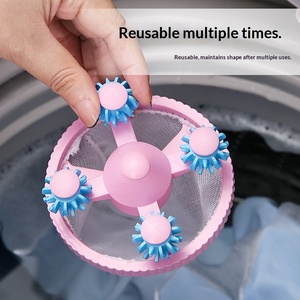 Sac filtrant pour machine à laver, anti-cheveux, anti-emmêlement, n'abîme pas les vêtements, boule de lavage, nettoyage du <span class=keywords><strong>linge</strong></span> - Product Image 1