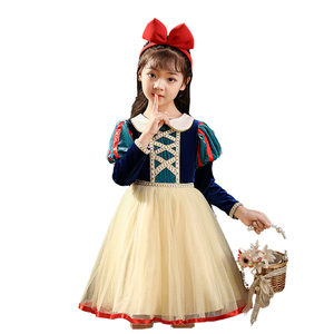 Girls <strong>Dress</strong> <strong>up</strong> Princess Costume Role Play Halloween Party Classic <strong>Snow</strong> <strong>White</strong> 3D O-Neck Lace Summer <strong>Dresses</strong> for Kids ODM - Product Image 4