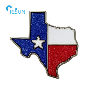 Souvenir personnalisé, chapeau de cowboy américain, carte du Texas, drapeau, aimant de réfrigérateur, épingle à revers, badge, broche, épingle en émail personnalisée du Texas - Product Image 4