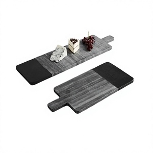 Vaisselle Planche à Fromage Décorative En Marbre Couleur Gris Accessoires De Cuisine Planche À Découper Fruits Et Fromage - Product Image 1