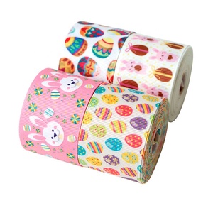 <span class=keywords><strong>Nastro</strong></span> Grosgrain 3,8 <span class=keywords><strong>cm</strong></span> a Doppia Faccia 100% Poliestere Eco-Friendly con Stampa Cartone Animato Coniglio Pasquale Carino, Miglior Vendita 2026 negli USA - Product Image 1