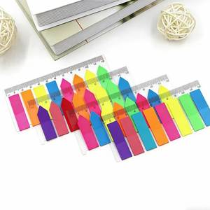 Juego de Etiquetas Adhesivas de Colores Variados con Forma de Flecha/Rectángulo, Marcadores de Página Adhesivos, Notas Adhesivas - Product Image 1