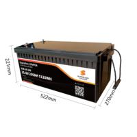 Grosir Panel Surya dan Paket Baterai LiFePO4 Semi-solid State Berkualitas Tinggi 25.6V 200Ah untuk Mobil Golf dan RV