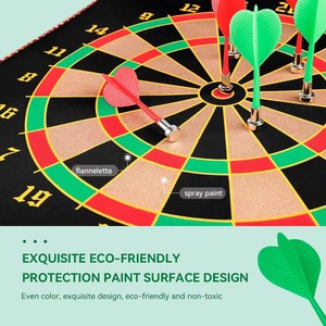 Tùy chỉnh trẻ em của Roll-up từ <span class=keywords><strong>Dartboard</strong></span> với 4 đầy màu sắc phi tiêu thân thiện với môi & Bền trong nhà/ngoài trời sử dụng đóng gói hộp màu - Product Image 4