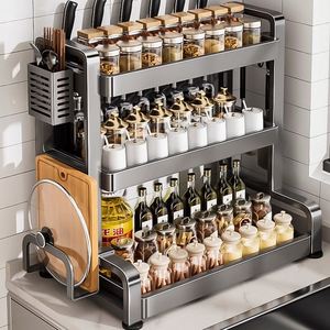 Metal Kitchen Sink Storage Bowl Cabinet <b>Rack</b> Countertop <b>Dish</b> Storage Cabinet Carbon Steel Kitchen <b>Racks</b> - Product Image 4