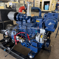 Groupe électrogène diesel marin Weichai 60 kW 80 kW 100 kW 120 kW à prix d'usine avec échangeur de chaleur pour pompe à eau salée, certifié CCS